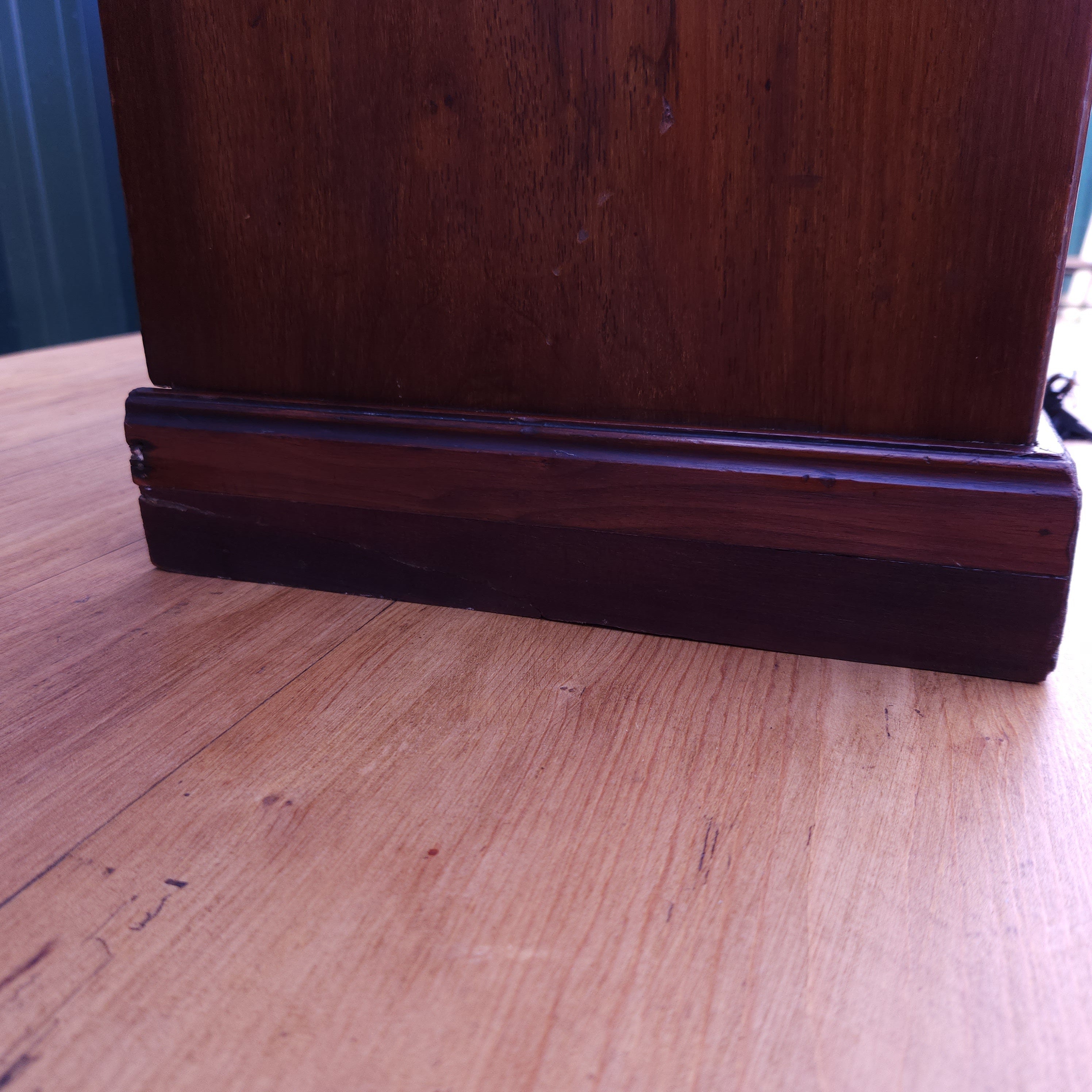 Vintage Tambour Cabinet with Pigeon Holes