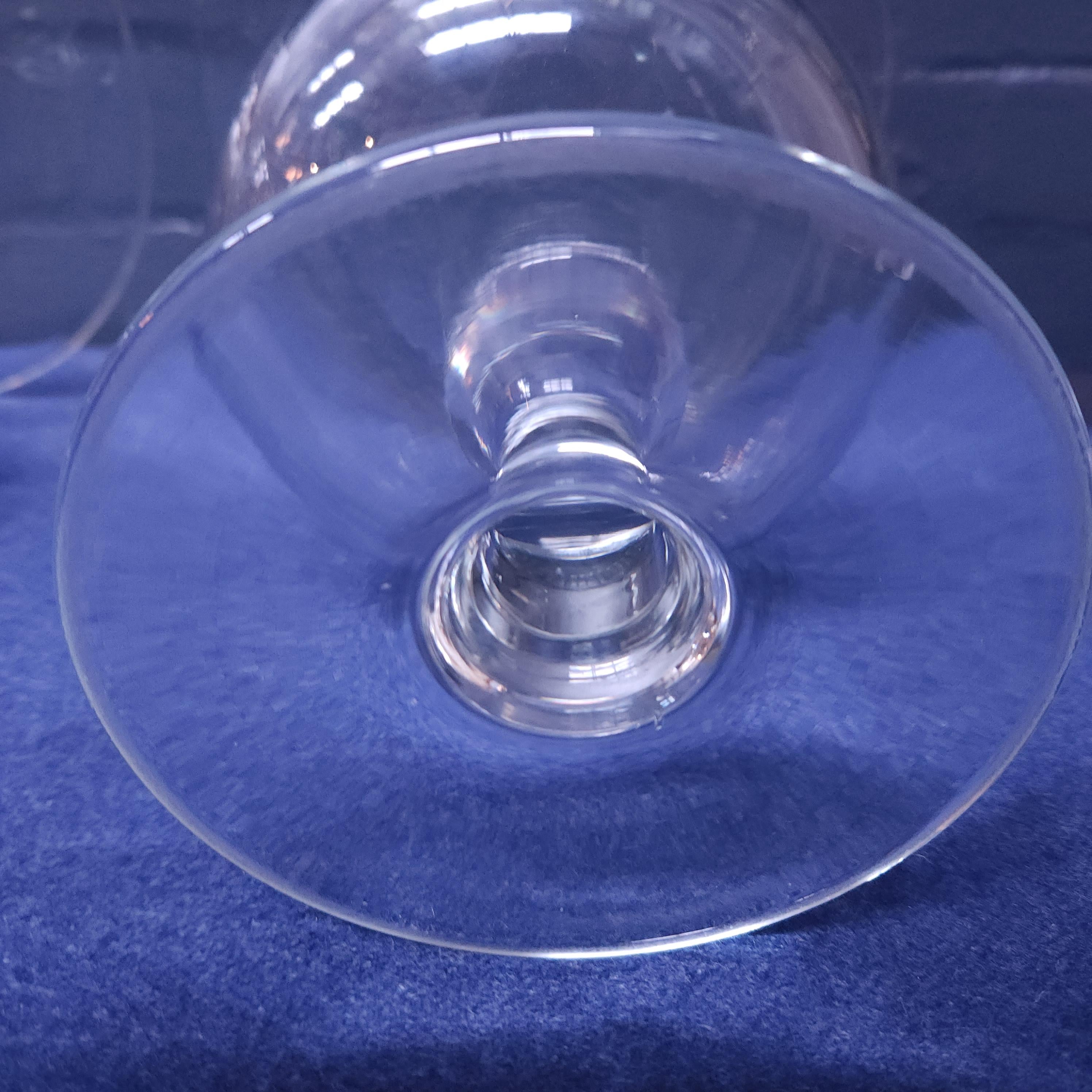 Large Pair 19thC Pedestal Glass Vases