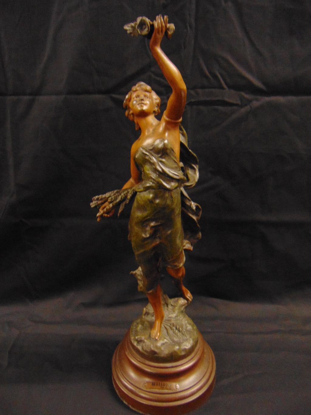 Cold Painted French Spelter Figure, Moisson by Ch Levy