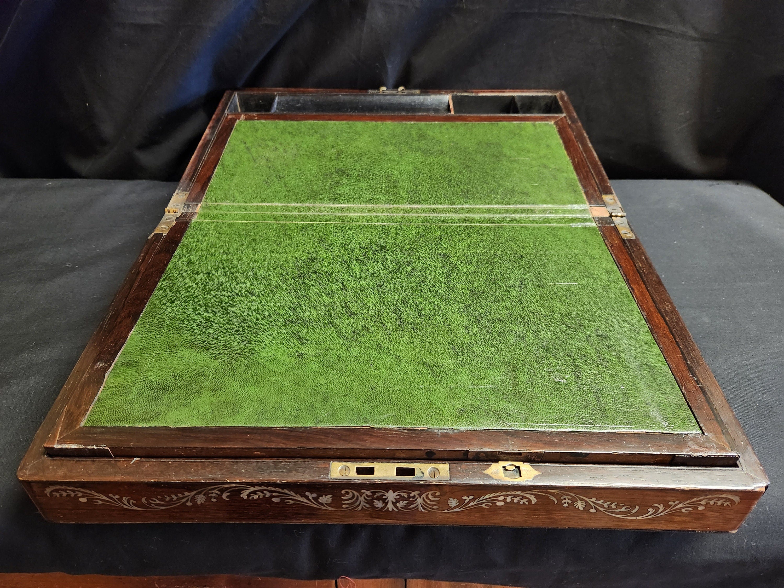 RESERVED **** Victorian Rosewood, Mother of Pearl Inlaid, Writing Slope