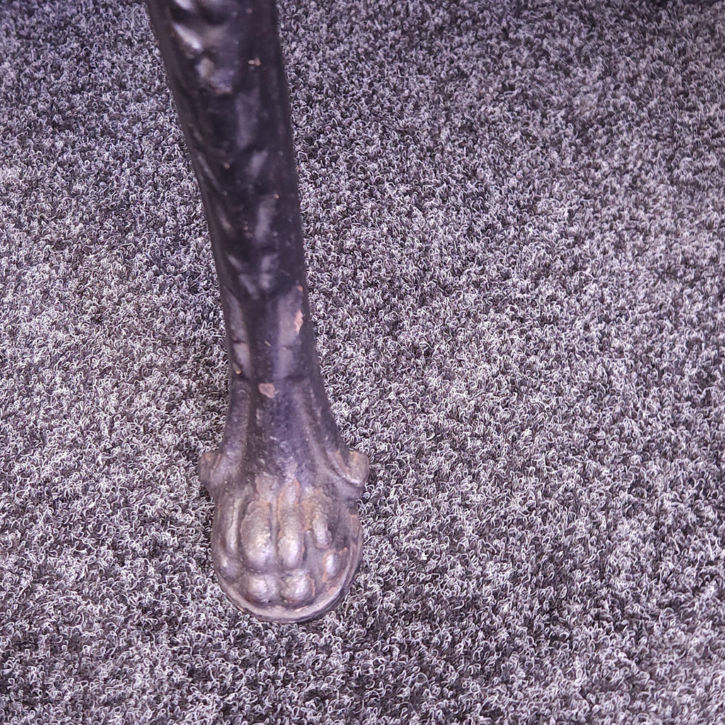 Victorian Cast Iron Britannia Pub Table with Mahogany Top