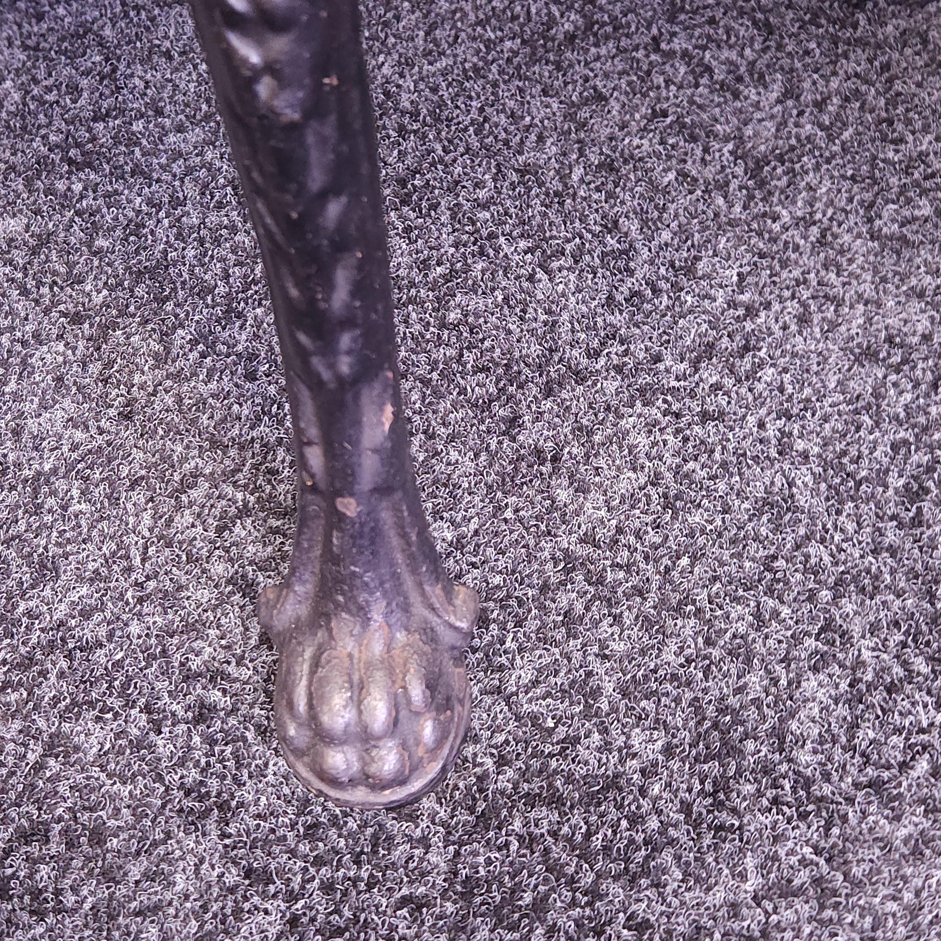 Victorian Cast Iron Britannia Pub Table with Mahogany Top