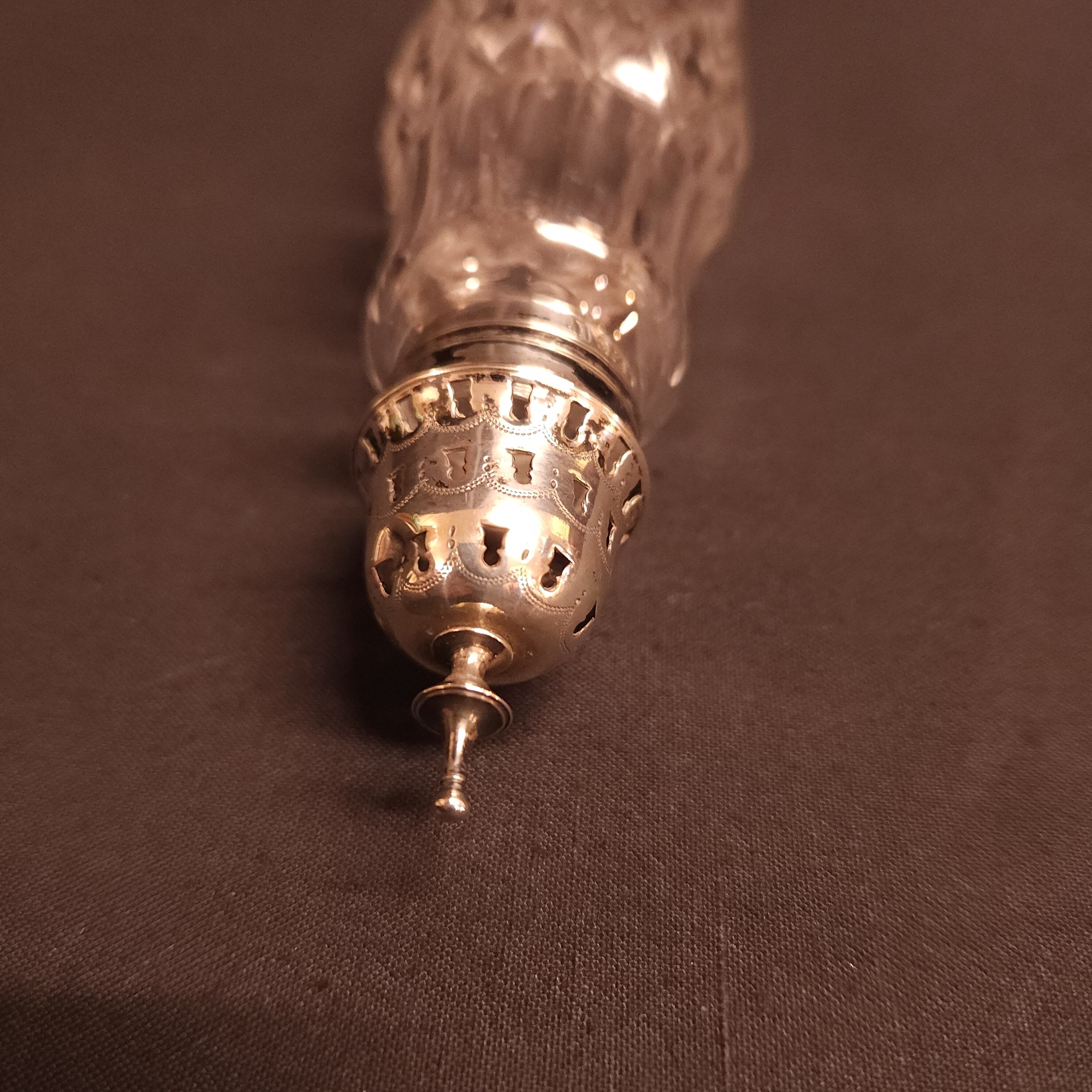 Sugar Sifter, Hallmarked Silver London 1798, Peter and Ann Bateman