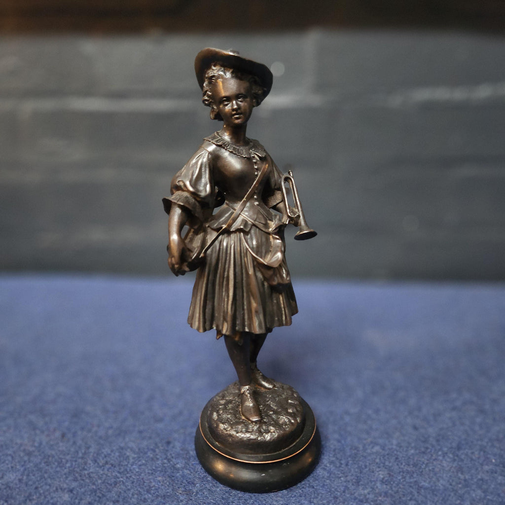 French Bronzed Spelter Figure, Emile Bruchon 1806 - 1895