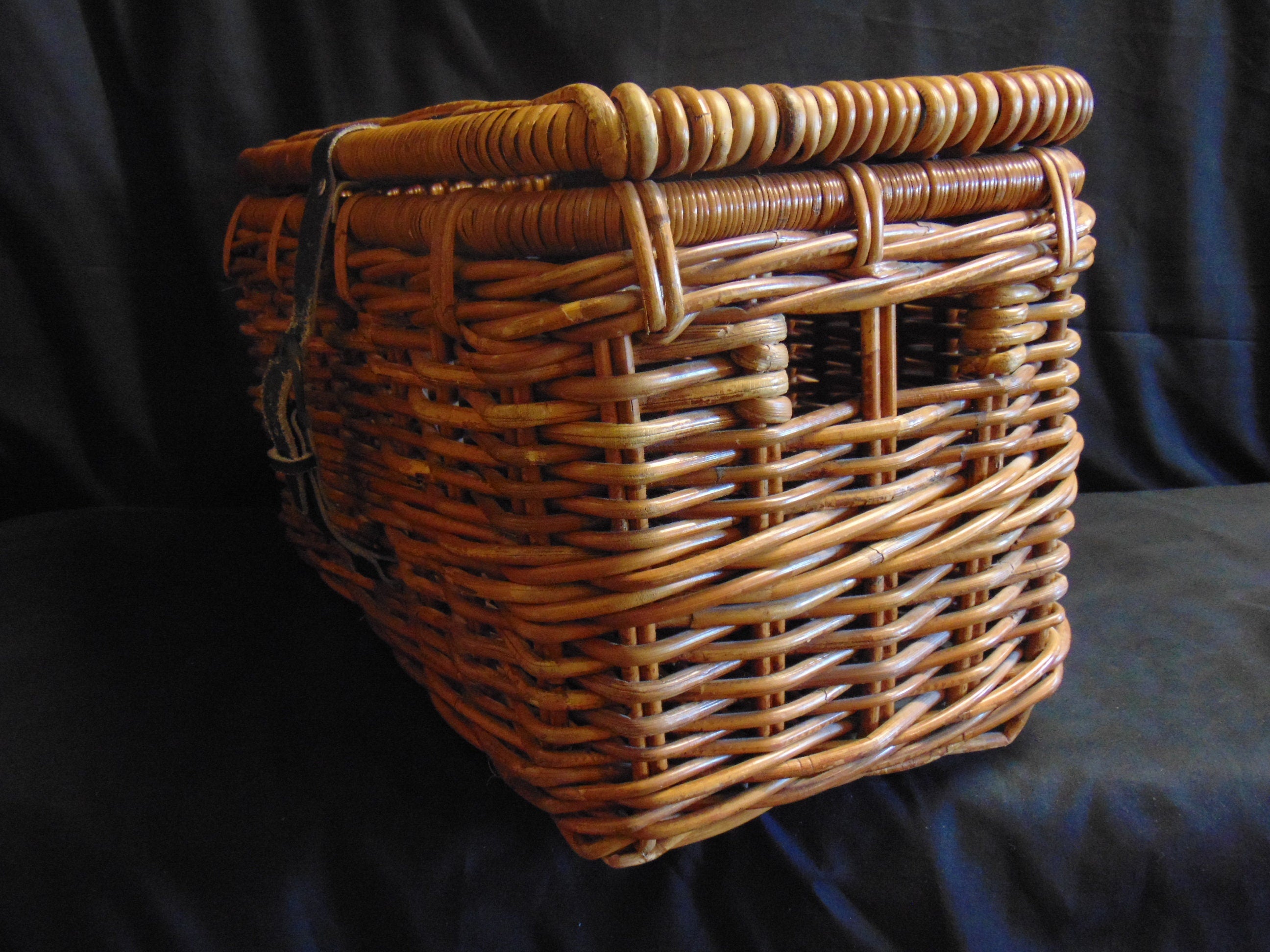 Vintage Wicker Fishing Creel