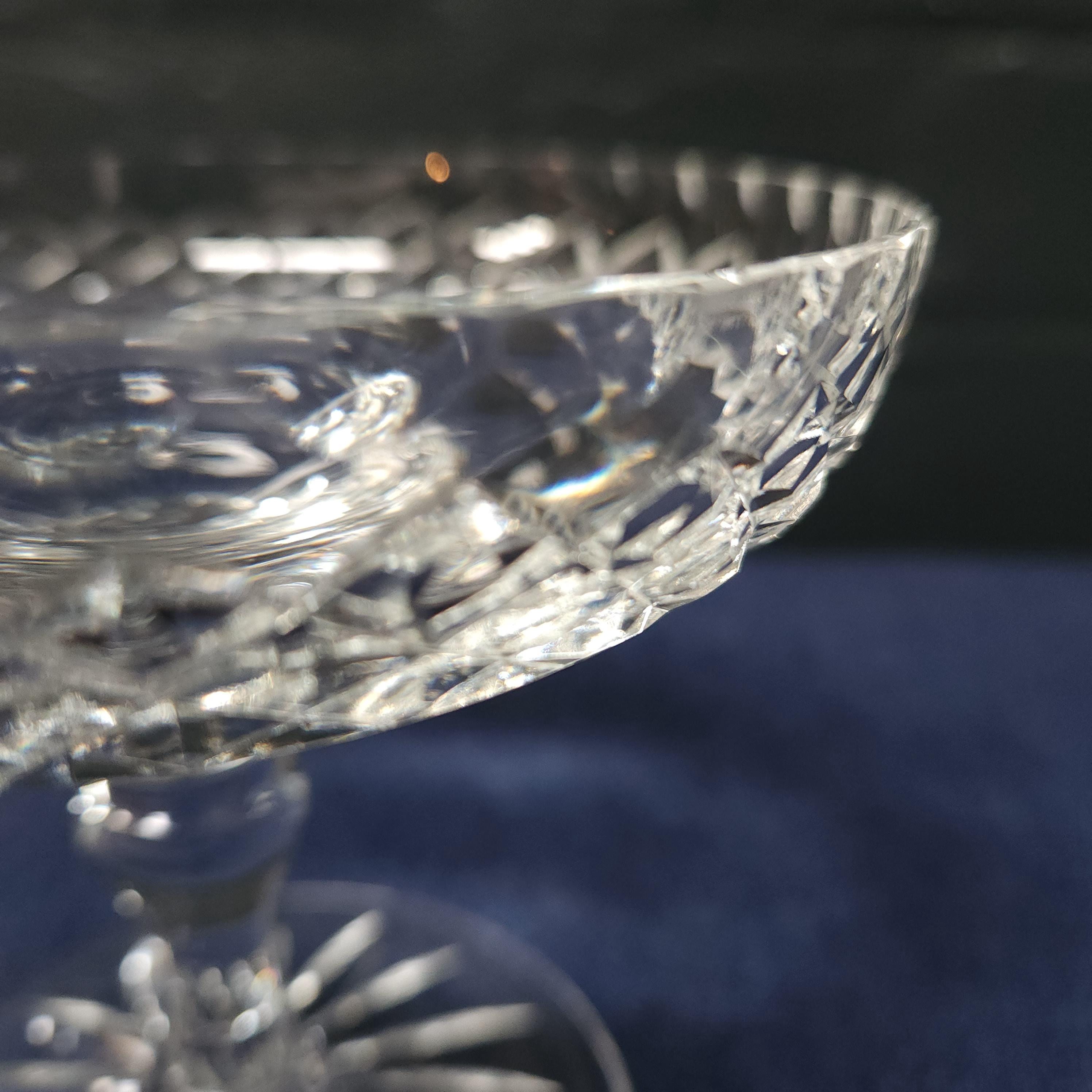 Small Thomas Webb Cut Crystal Tazza, Dennis Diamonds Pattern