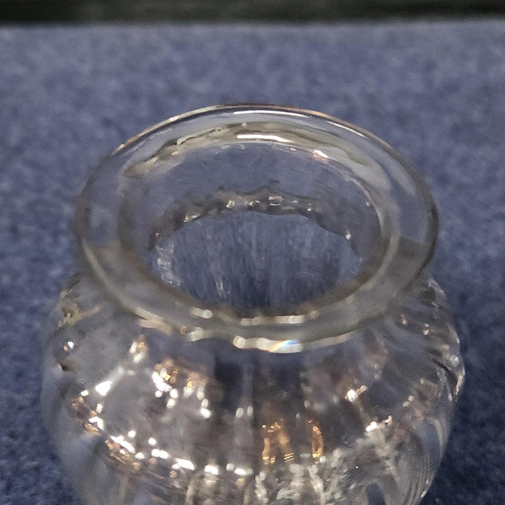 Hand Blown Glass Dry Mustard Lidded Jar Circa 1790