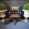 Edwardian Oak Swivel Desk Chair