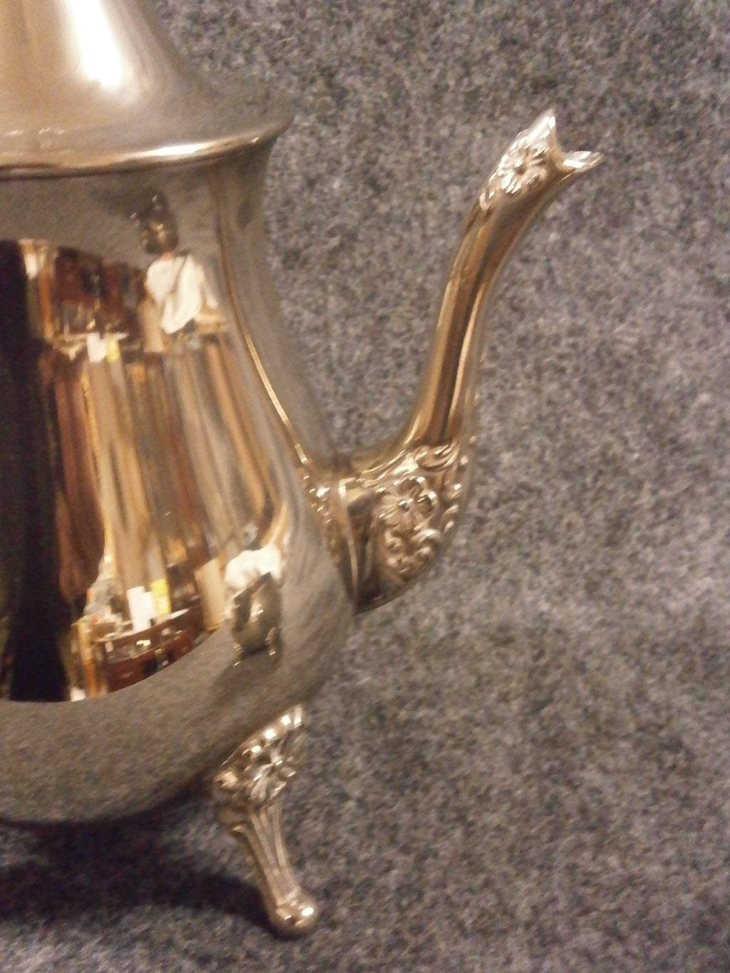 Vintage Silver Plate Coffee Pot, Covered Sugar Bowl and Creamer Jug