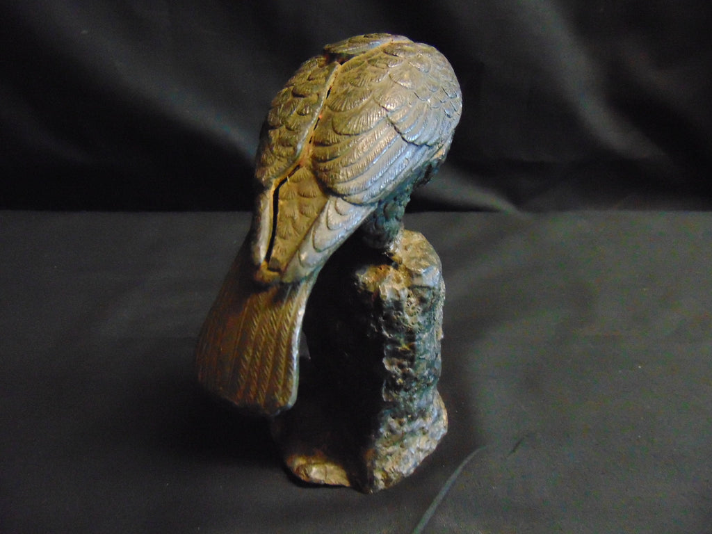 Cast Bronze Of Roosting Bird