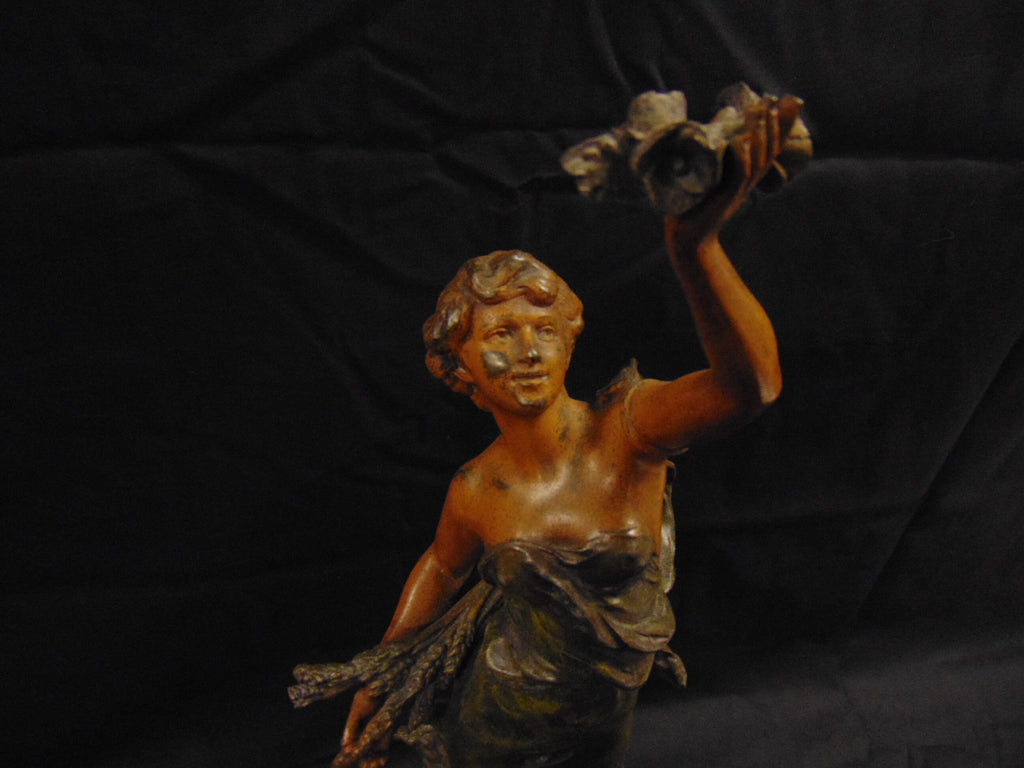 Cold Painted French Spelter Figure, Moisson by Ch Levy