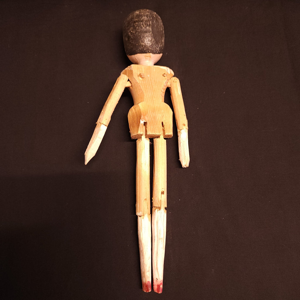 Antique Grodnertal Wooden Carved Peg Doll