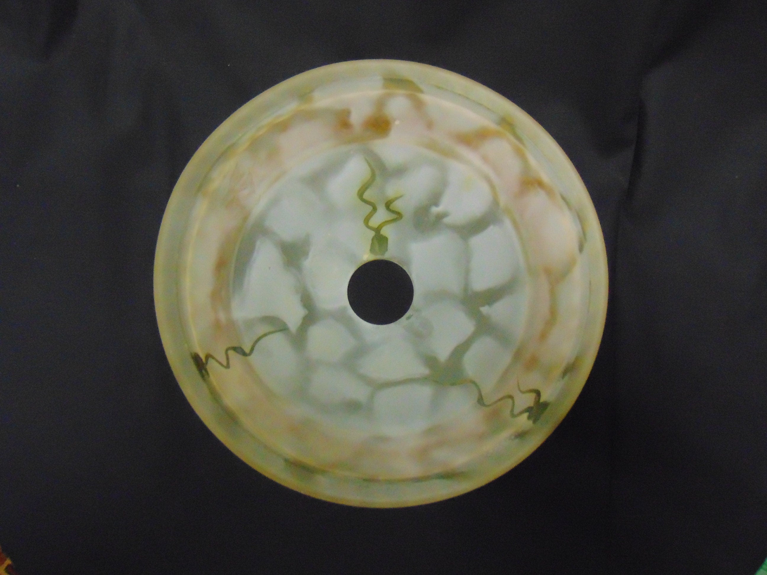 Pressed Glass Lightshade - Vintage