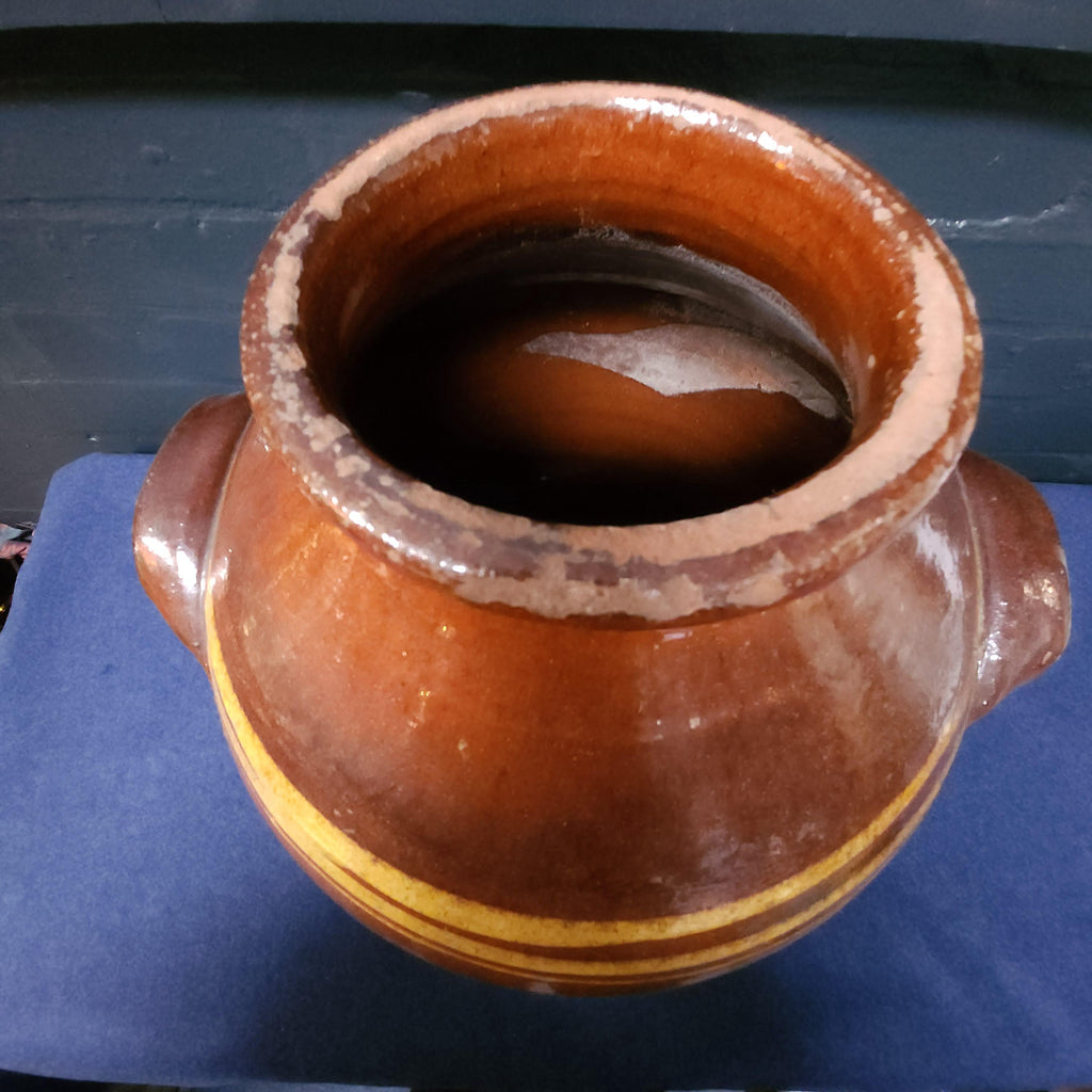 19thC Salopian Terracotta Dairy or Cider Flagon