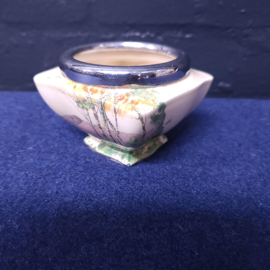 Art Deco Hand Painted Paradise Sugar Bowl