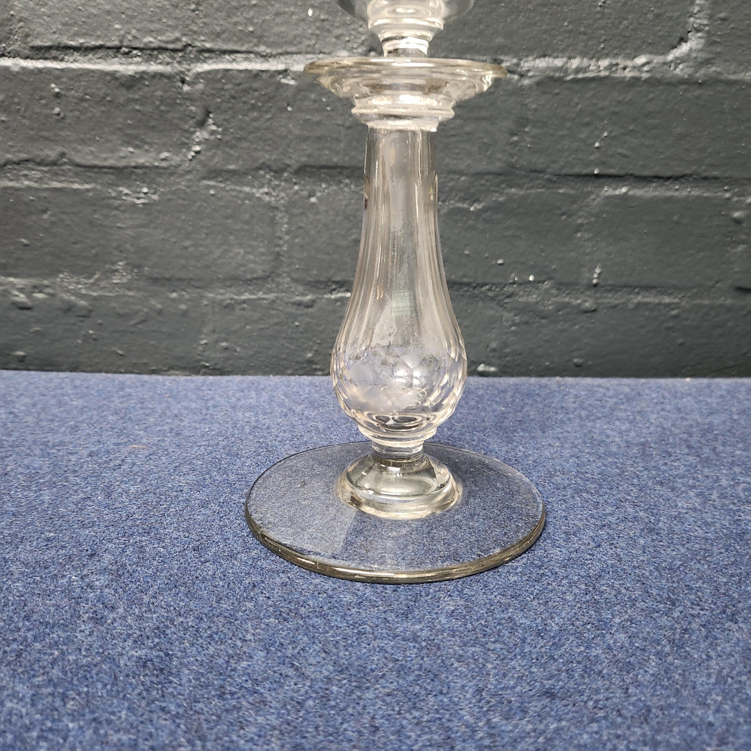 Glass Lacemakers Lamp, French, Circa Late 18th/Early 19th C
