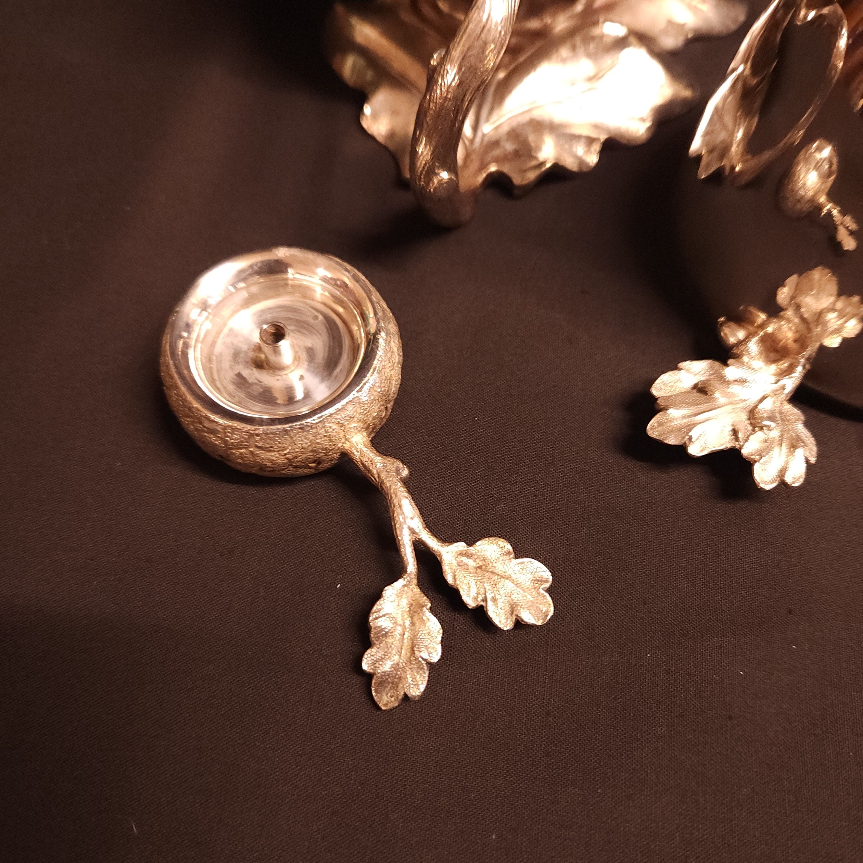 Victorian Silver Plated Warmer in the Shape of an Acorn