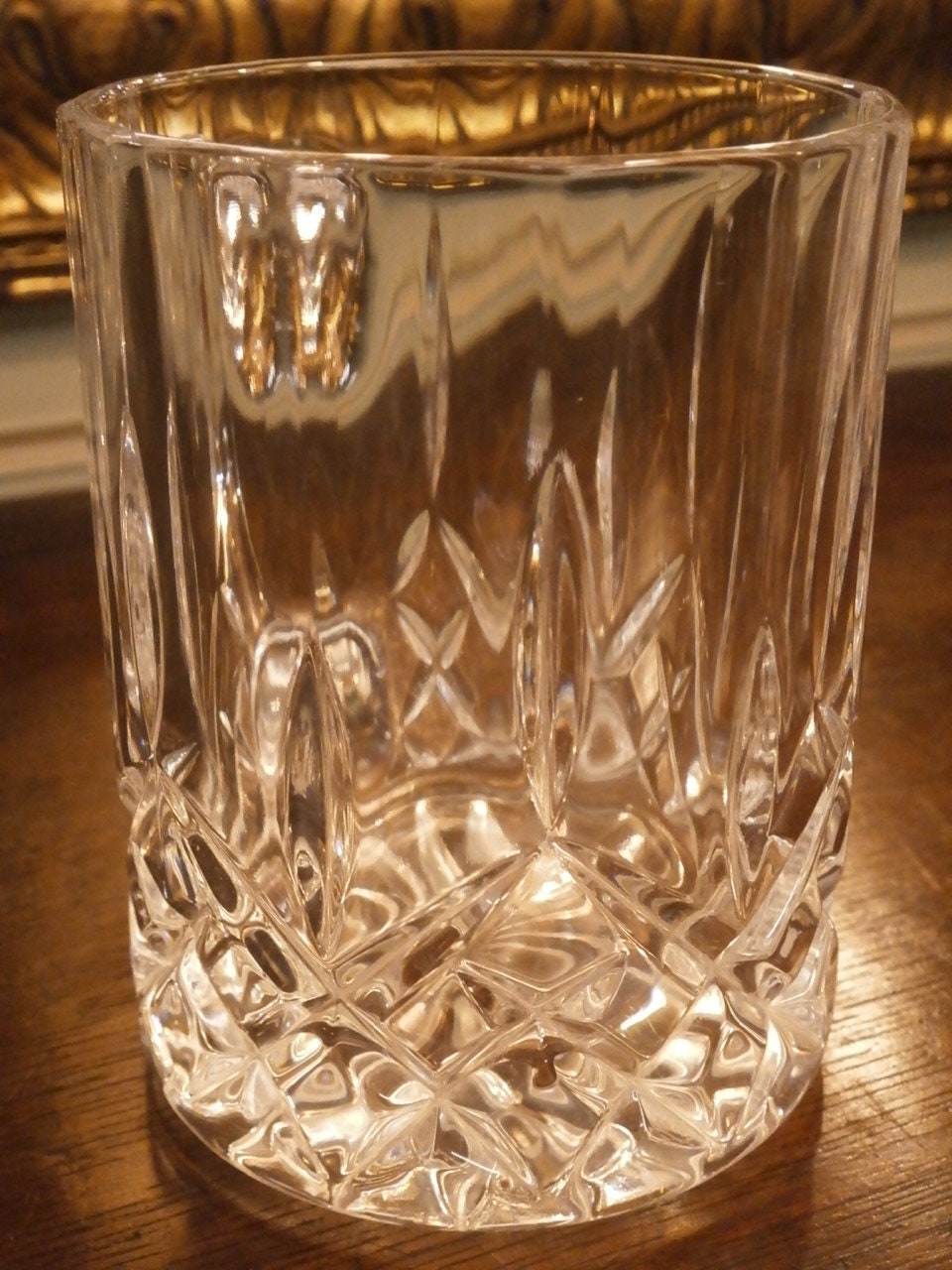 Cut Lead Crystal Mug --- Vintage