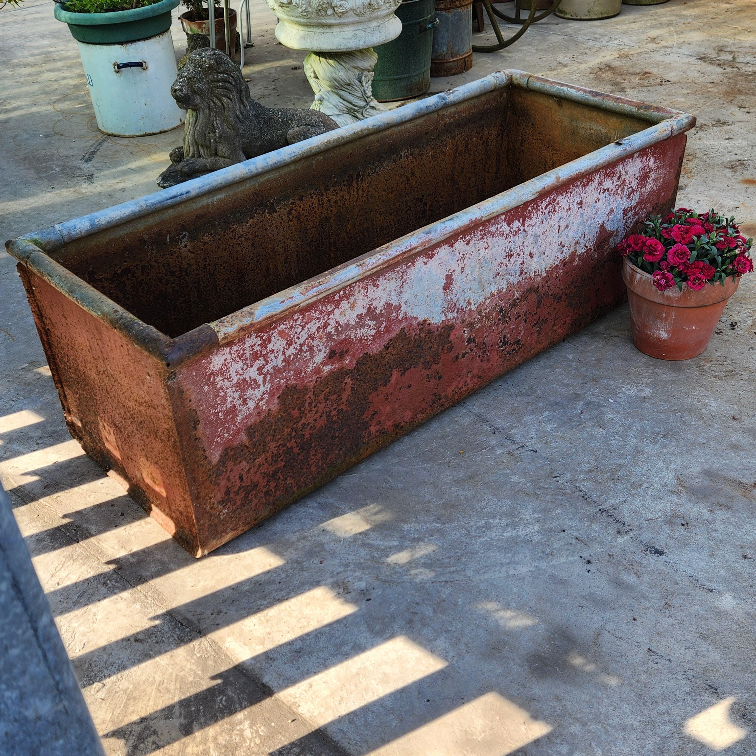 Old Galvanised Water Trough - Planter Only