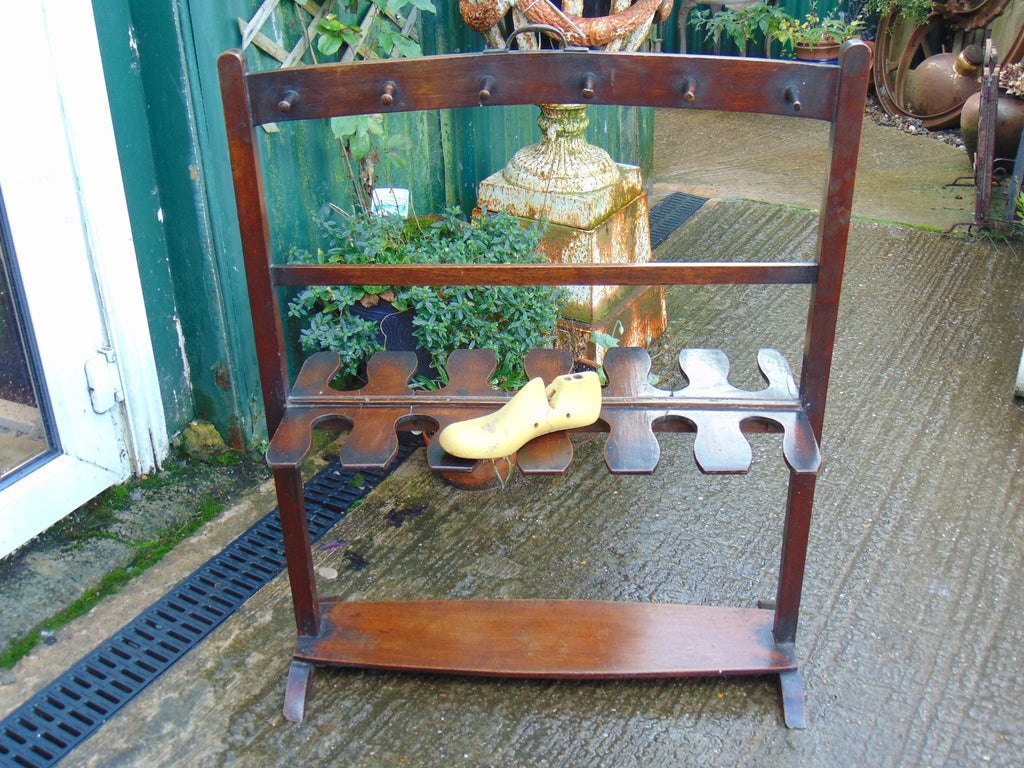 Georgian Double Sided Mahogany Boot Rack