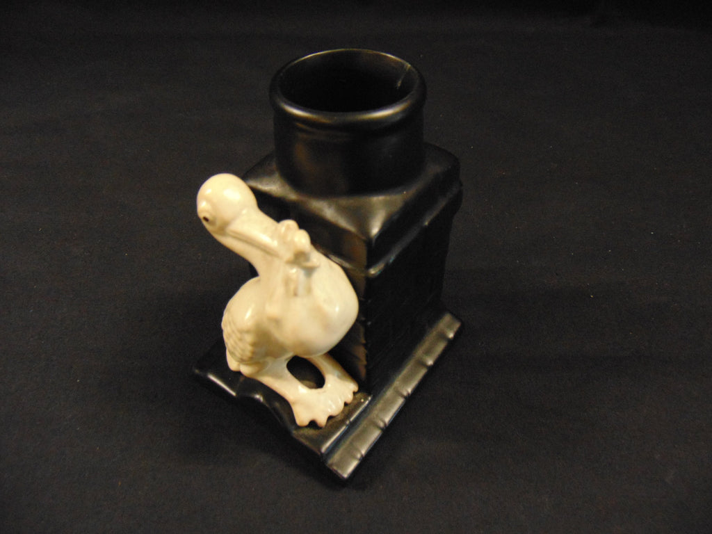 Art Deco SylvaC Spill Vase - Pelican on a Chimney - Model No. 2425