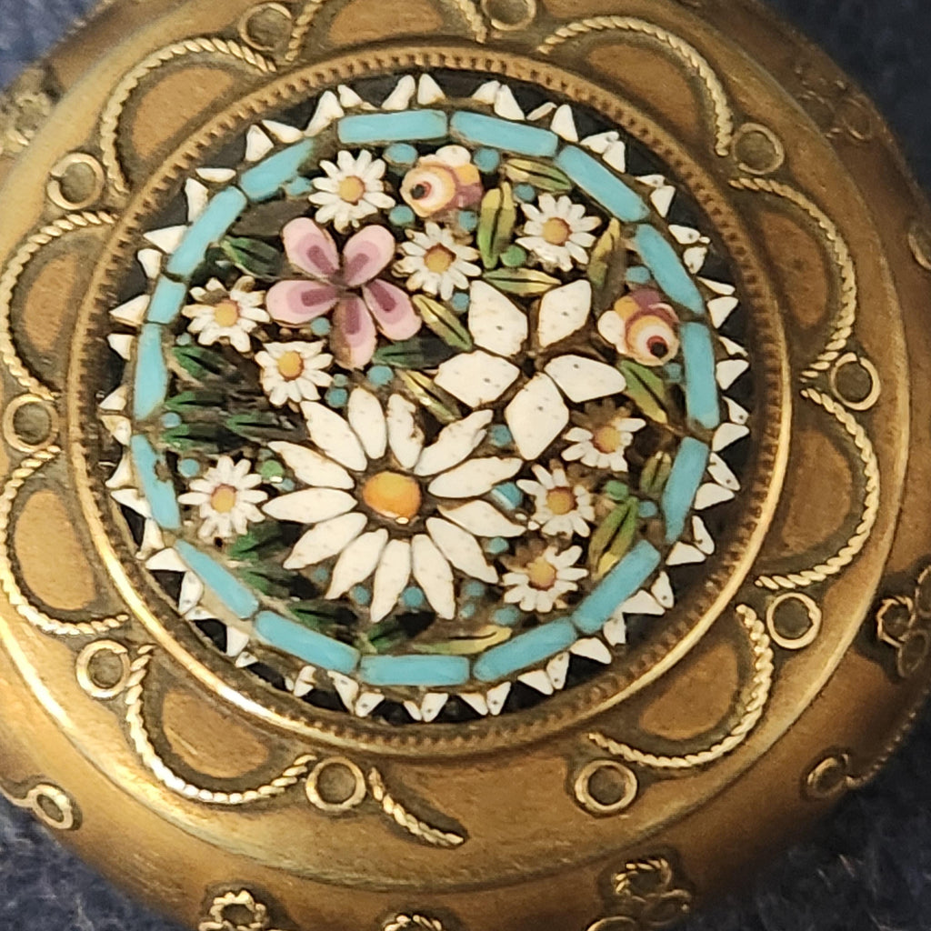 19thC Micro Mosaic Pill Box