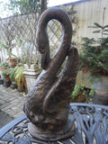 19thC Cast Iron Door Porter Modelled as a Swan
