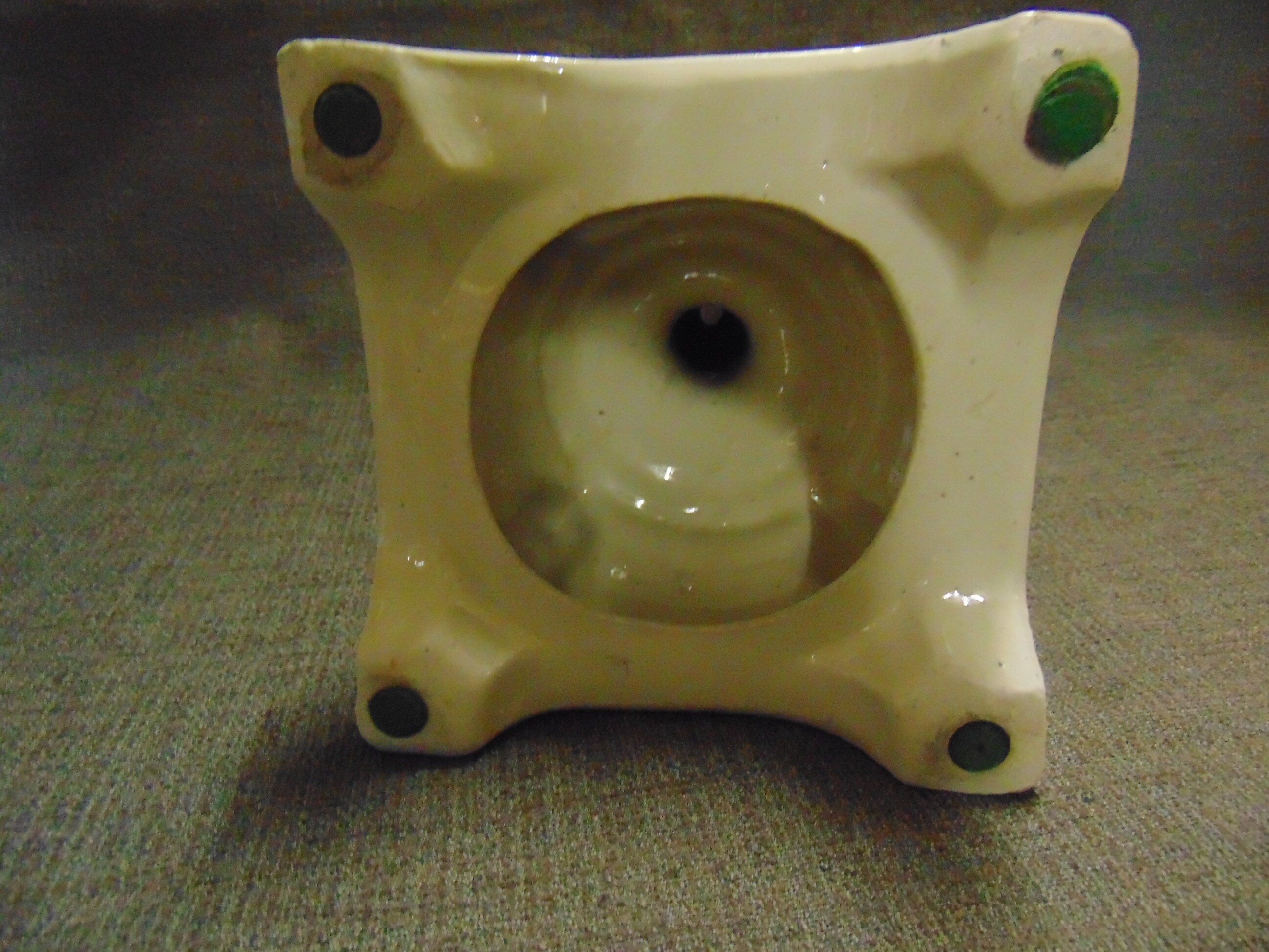 Victorian White Stoneware Food Stand