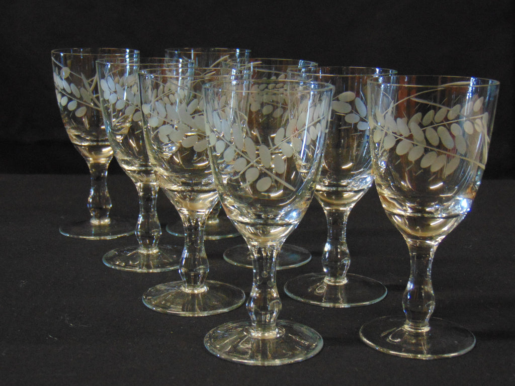 Vintage Sherry/Liqueur glasses X 8