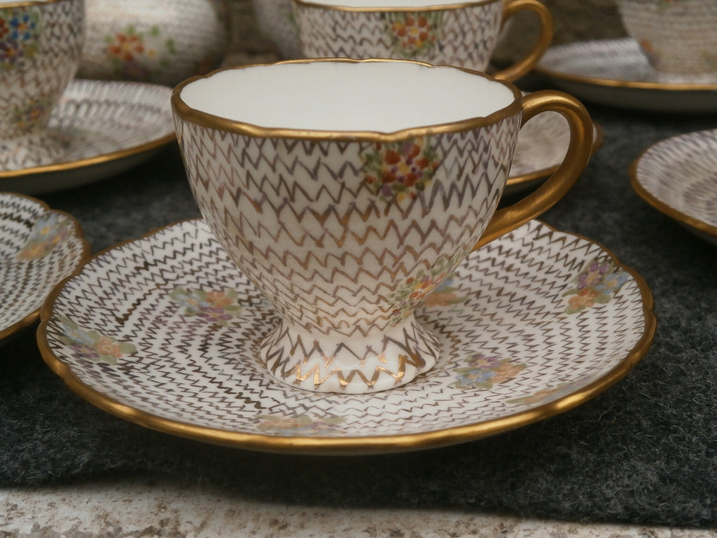 Aynsley Hand Painted Coffee Set