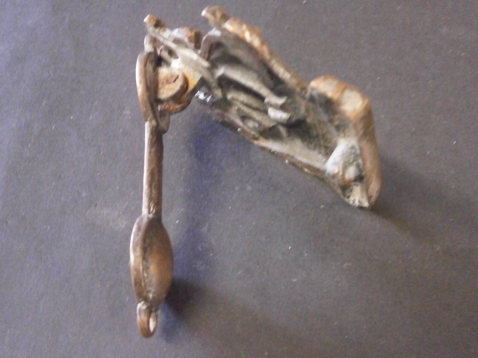 Brass Door Knocker Of A Eliabethan Galleon - Vintage