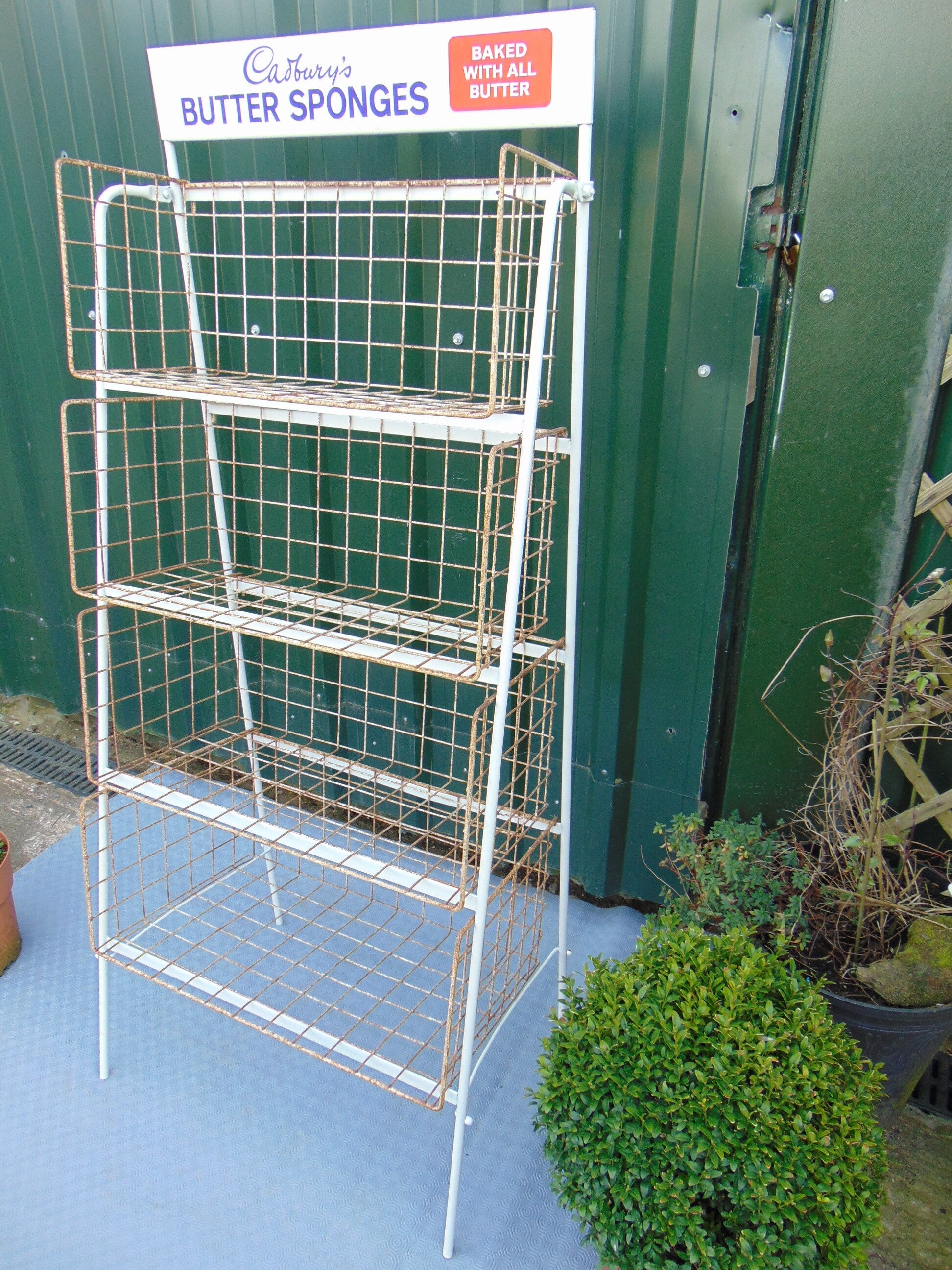 Vintage Retro Cadbury Butter Sponge Retail Advertising Display Stand