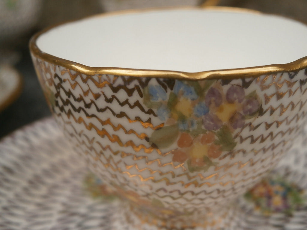 Aynsley Hand Painted Coffee Set