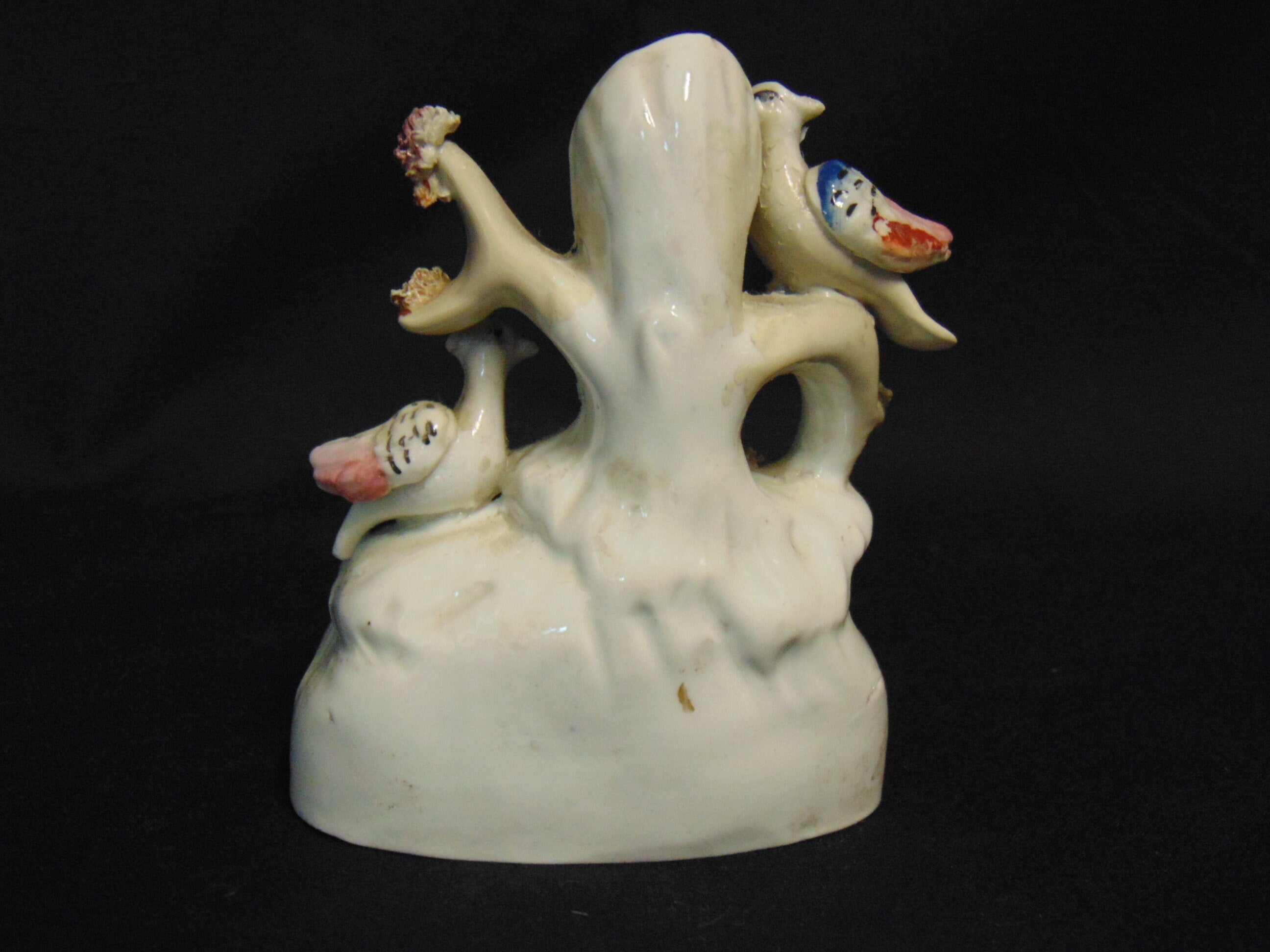 Victorian Staffordshire Spill Vase - Birds With A Nest