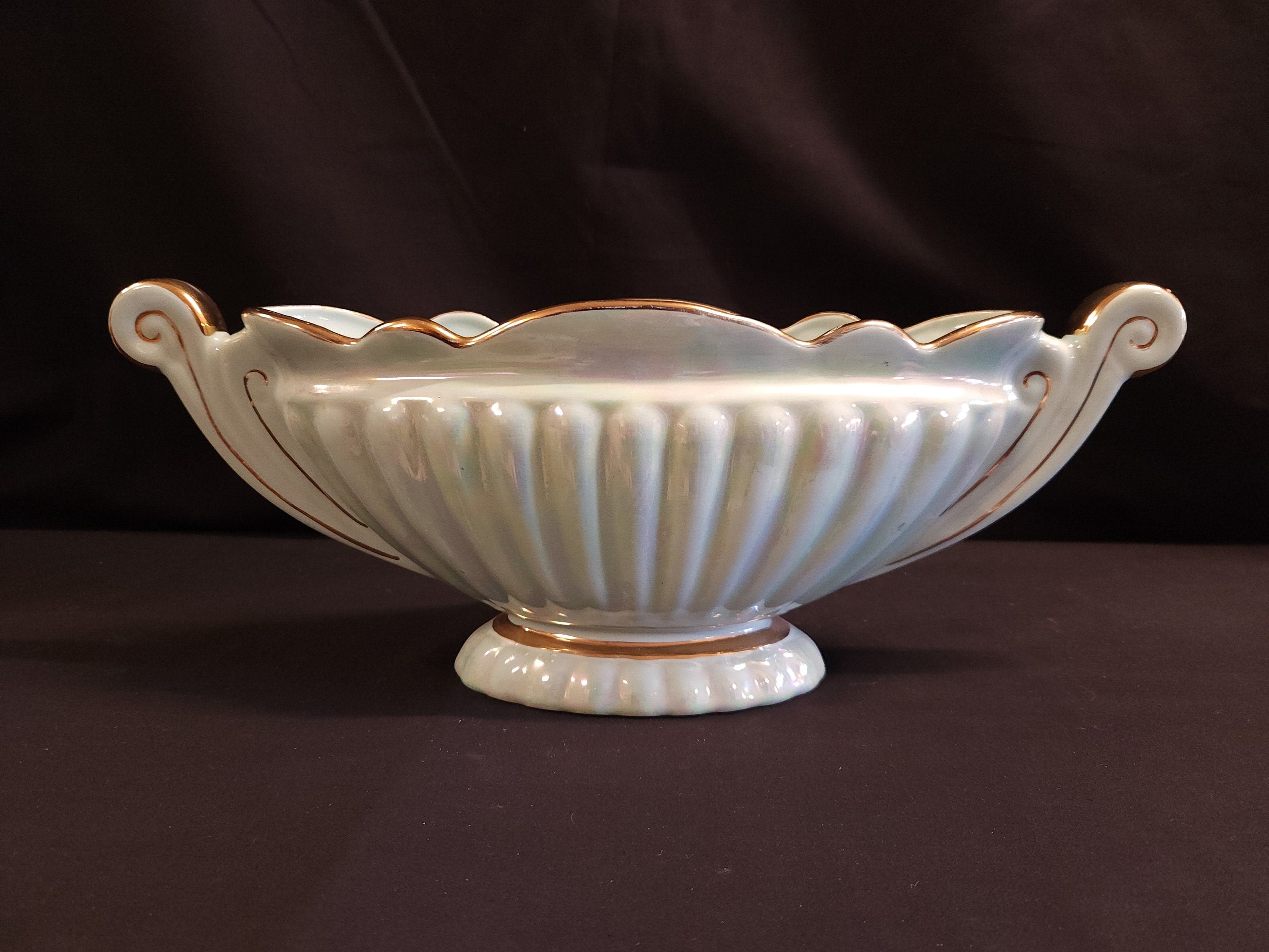 Sadler Green Lustre Vase