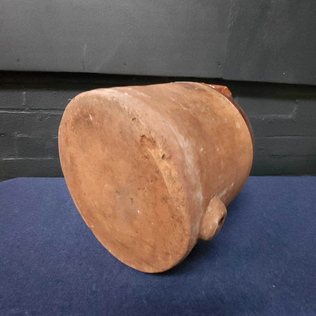 19thC Salopian Terracotta Dairy or Cider Flagon