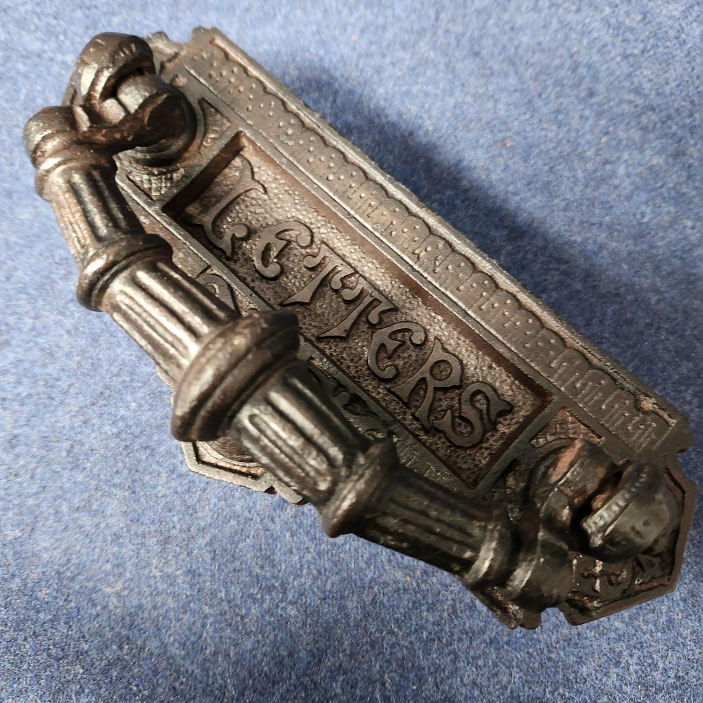 Late Victorian Cast Iron Letter Flap/Door Knocker