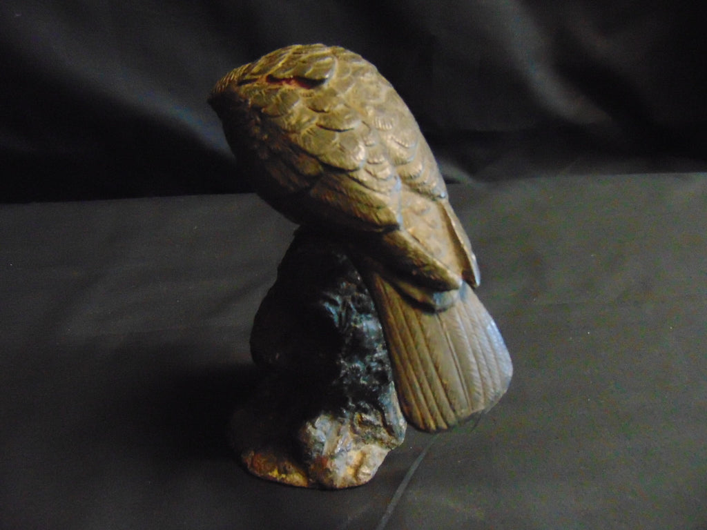 Cast Bronze Of Roosting Bird