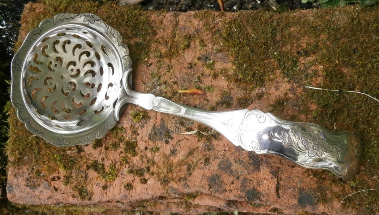 Hallmarked Silver Sugar Sifter Spoon