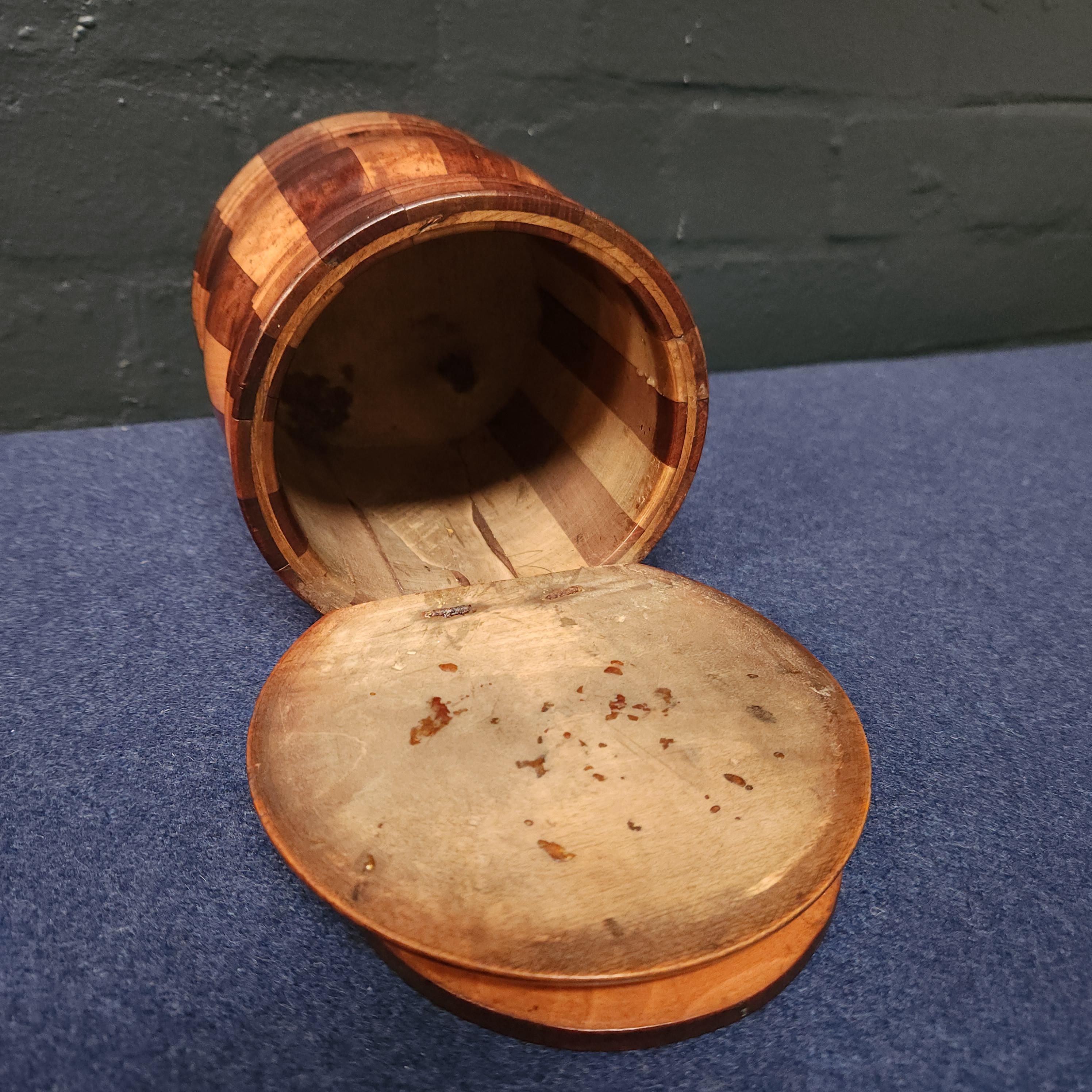 19th century Scottish Treen Salt Box