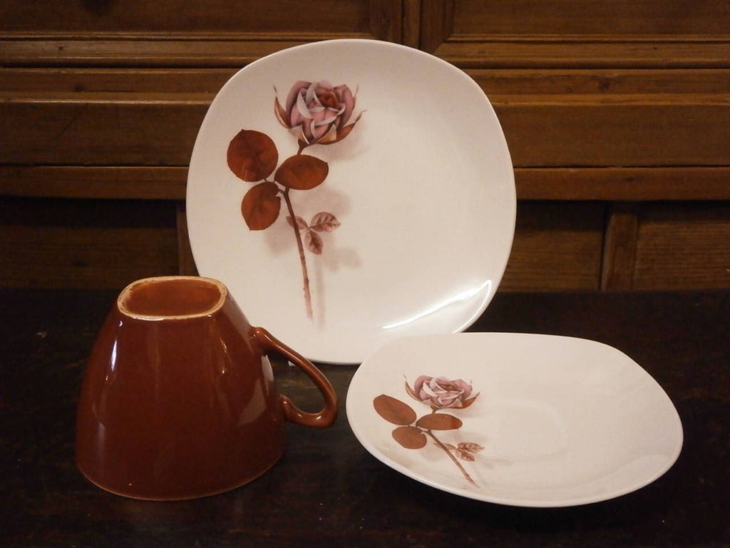 Midwinter Stylecraft 'Shadow Rose' Trio - Retro - Mid Century - Vintage