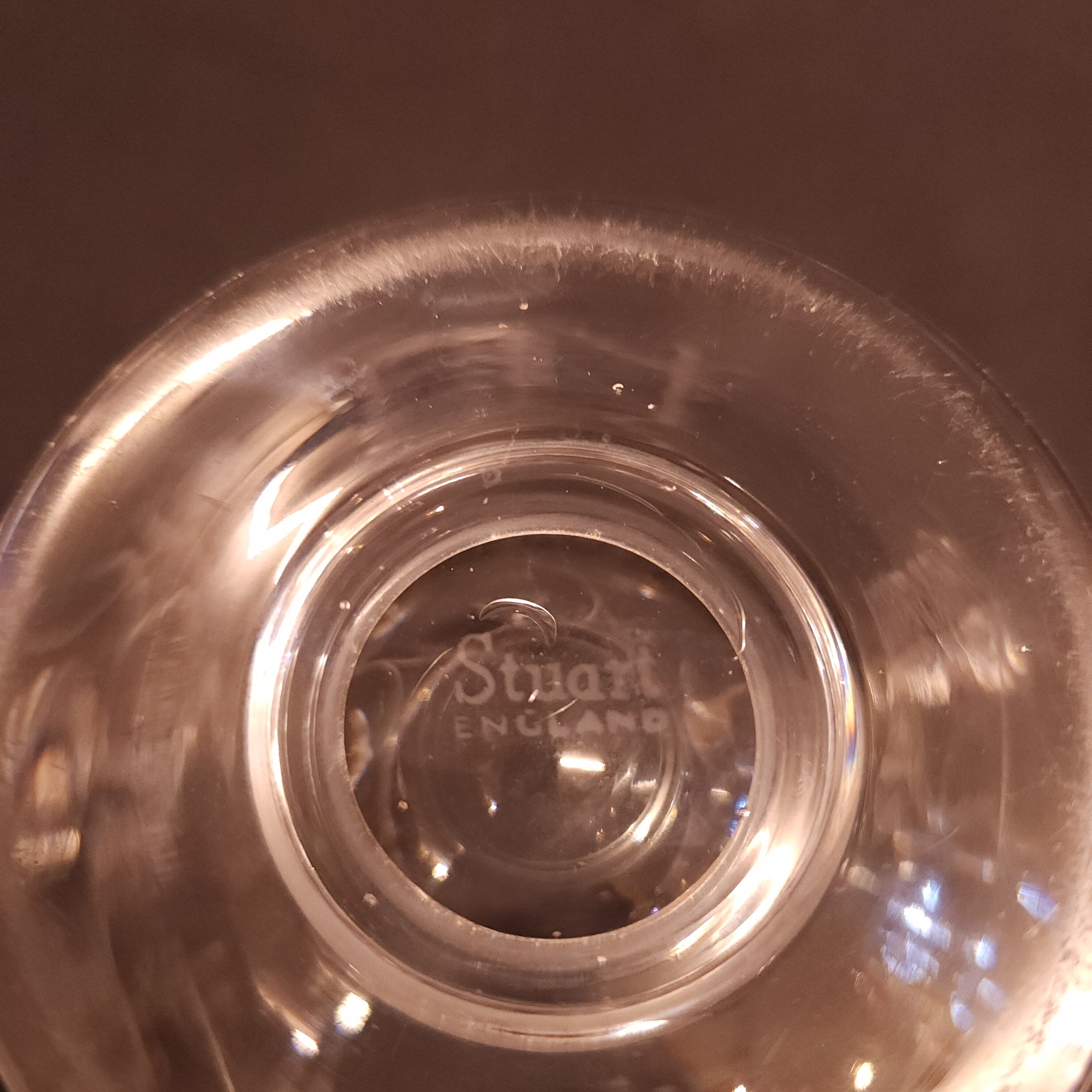 Small Stuart Crystal Posy Bowl - 1950's Poss John Luxton