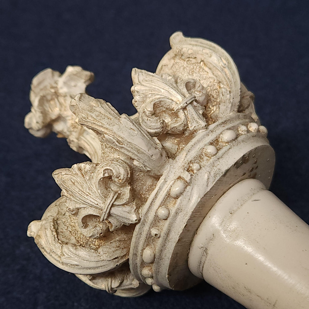 Pair of Crown Finials or Curtail Tie Backs