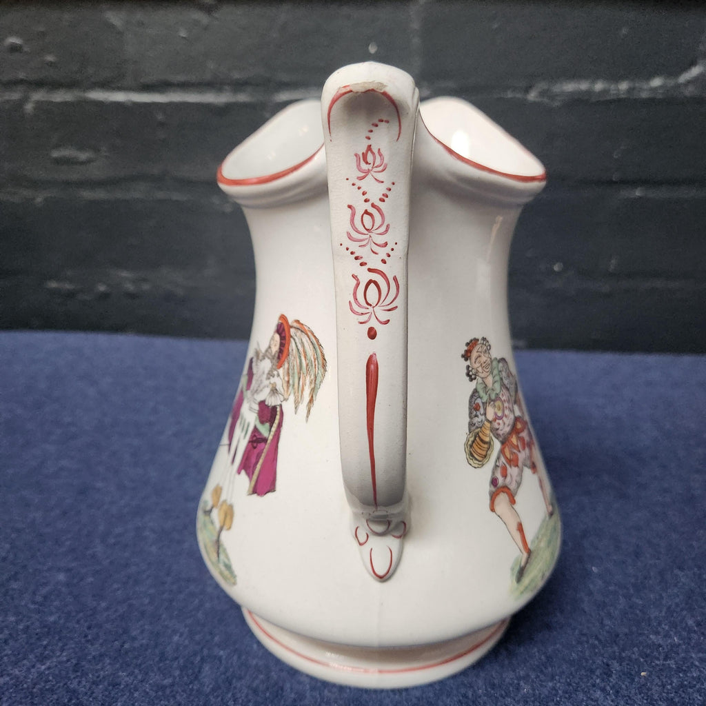 SOLD **** 19thC Elsmore & Forster Jester Puzzle Jug