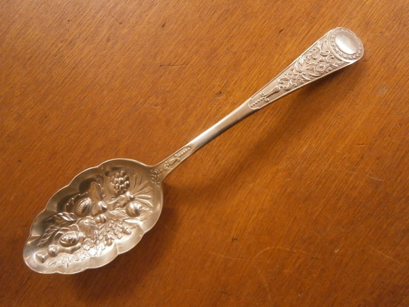 Victorian Silver Plate Berry Spoon
