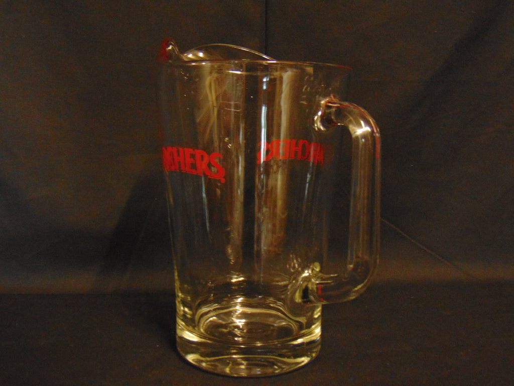 Vintage Archers Glass Advertising Pitcher
