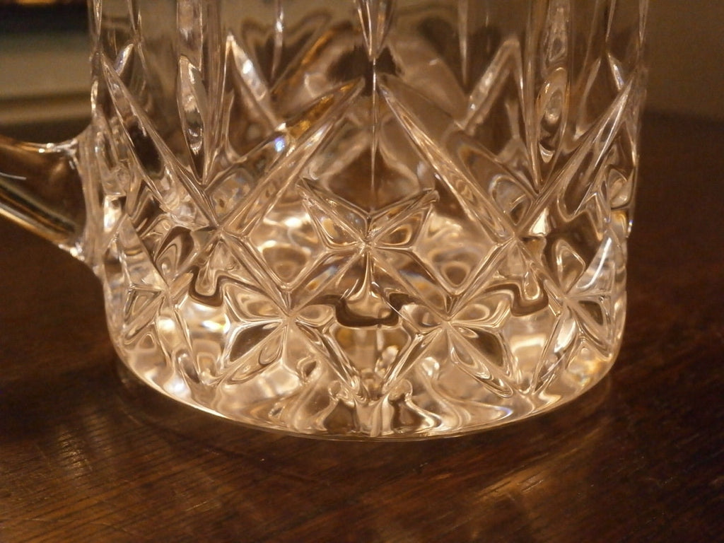 Cut Lead Crystal Mug --- Vintage