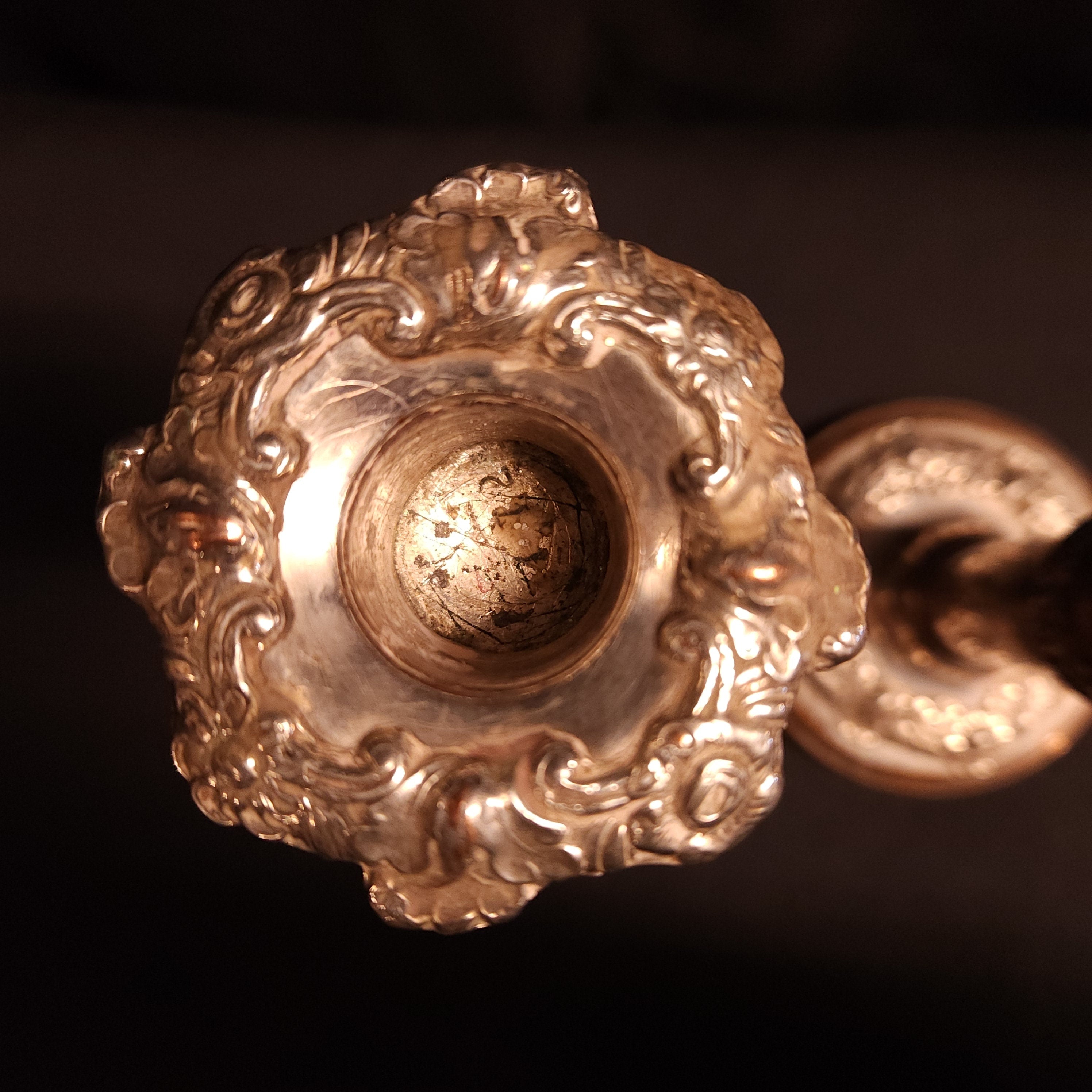 Pair Georgian Silver on Copper Candlesticks circa 1810/1820