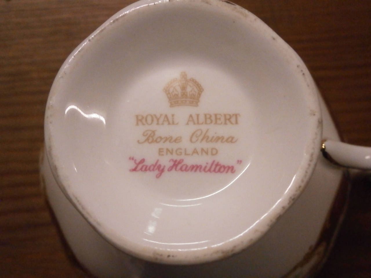Royal Albert Lady Hamilton Coffee Cup and Saucer - Vintage