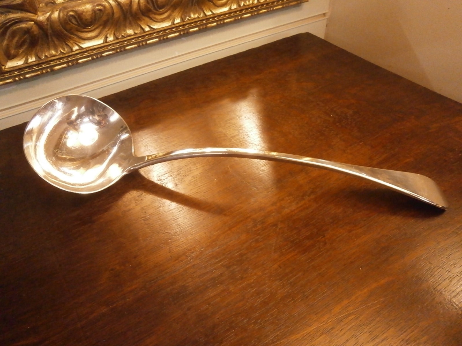 Large Silver Plate Ladle -- Vintage